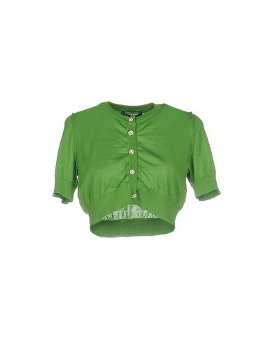Dolce & Gabbana Woman Wrap Cardigans Green Size 4 Cashmere
