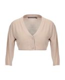 19.70 NINETEEN SEVENTY Damen Wickelpullover Farbe Beige Gre 7