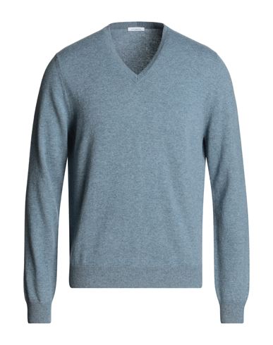 Malo Man Sweater Light Blue Size 44 Cashmere