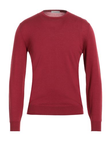 Filippo De Laurentiis Man Sweater Red Size 46 Merino Wool, Silk, Cashmere In Red
