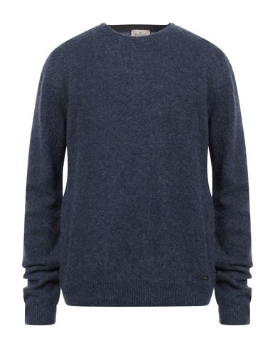 Man Sweater Blue Size 42 Wool, Polyamide