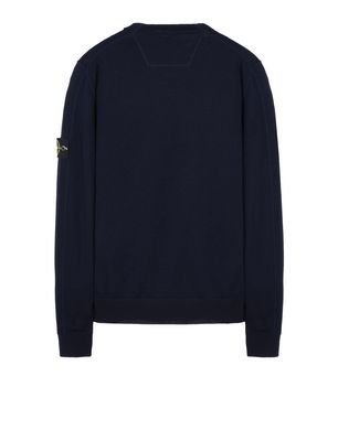 stone island crew neck sweatshirt black