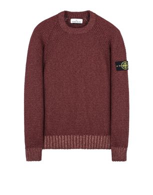 stone island red crew neck