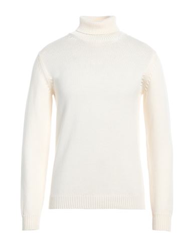 Roberto Collina Man Turtleneck Ivory Size 46 Merino Wool In White