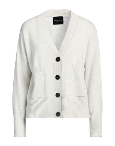 Roberto Collina Woman Cardigan Light Grey Size Xs Merino Wool, Cashmere In White