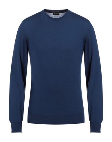 Drumohr Man Sweater Navy Blue Size 42 Cashmere