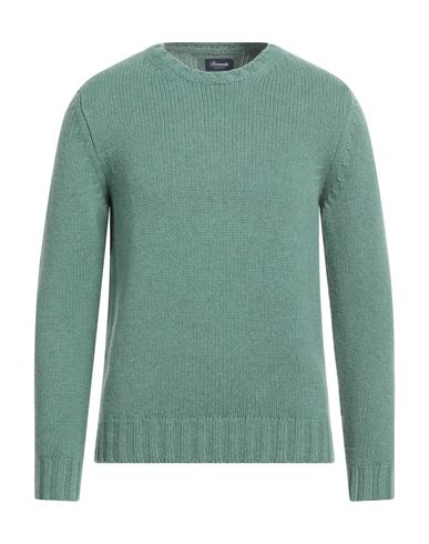 Drumohr Man Sweater Green Size 44 Cashmere