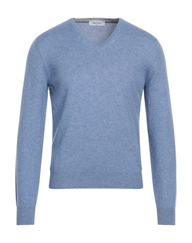 Shop Gran Sasso Man Sweater Light Blue Size 50 Virgin Wool, Cashmere, Viscose