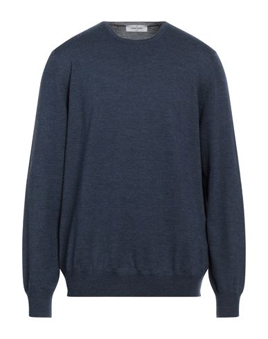 Gran Sasso Man Sweater Navy Blue Size 46 Virgin Wool