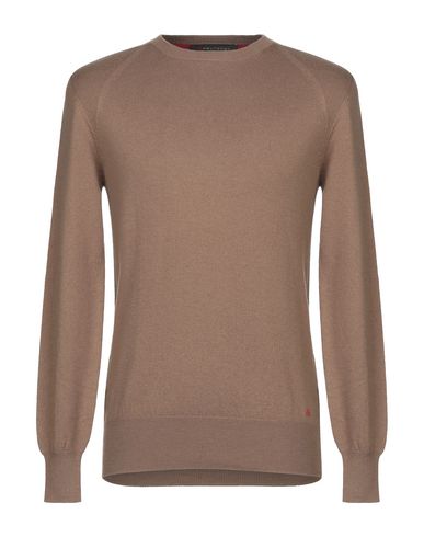 Man Sweater Camel Size S Cotton, Wool, Polyamide