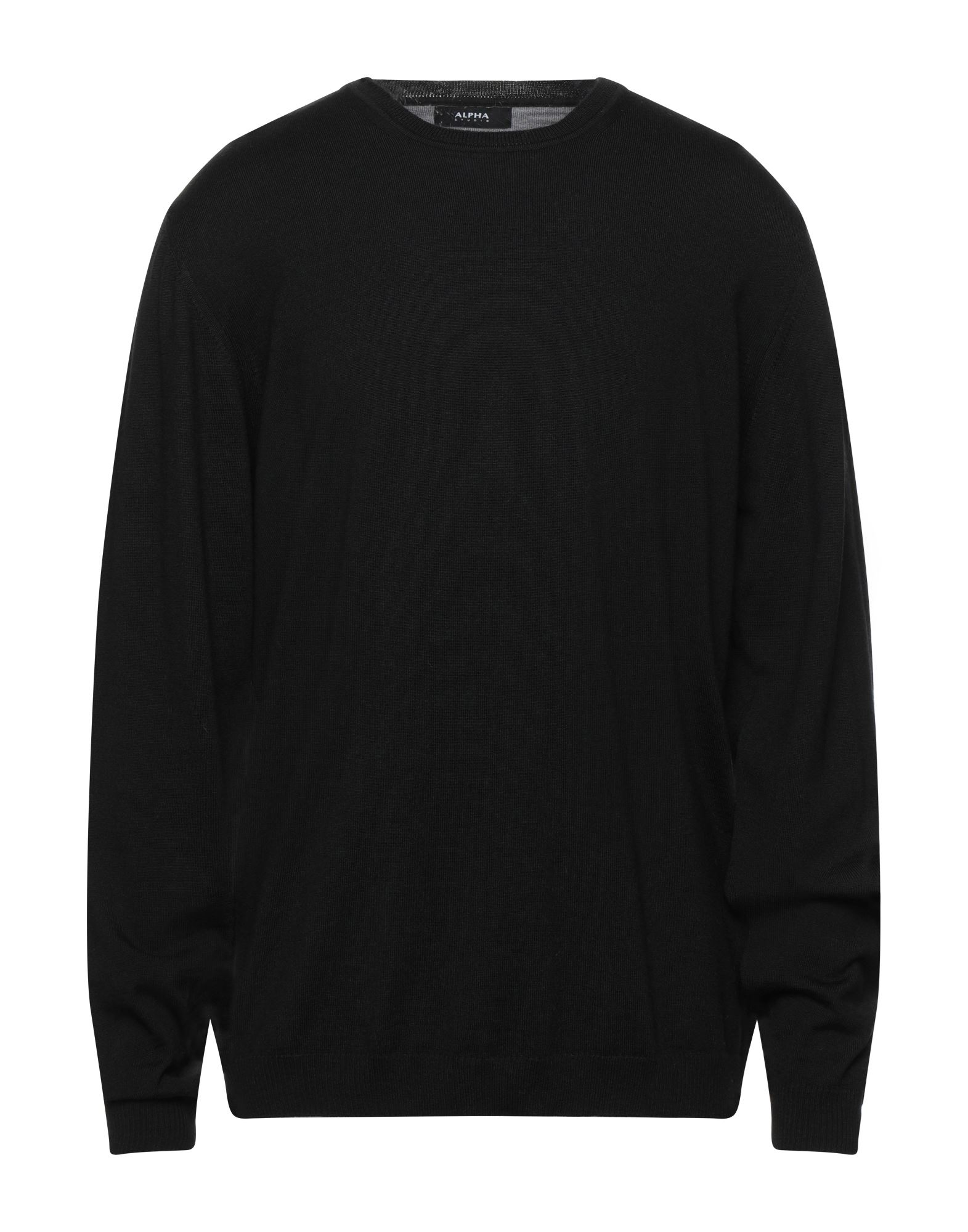Alpha Studio Sweaters In Black