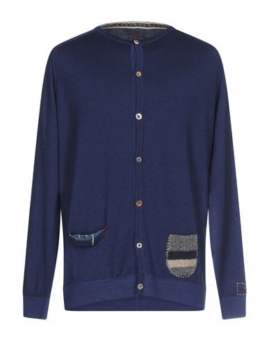 Man Cardigan Blue Size S Merino Wool
