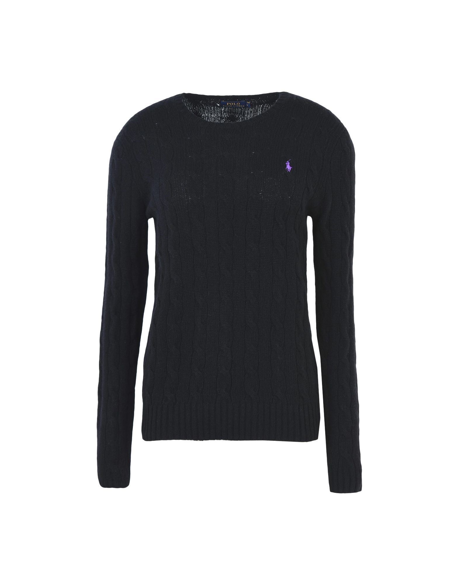 《セール開催中》POLO RALPH LAUREN レディース プルオーバー ブラック L 90% ウール 10% カシミヤ Wool-Cashmere Crewneck Sweater