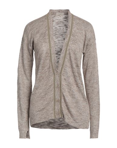 Shop Etro Woman Cardigan Beige Size 10 Linen, Viscose, Polyamide