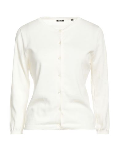 Aspesi Woman Cardigan Cream Size 4 Cotton In White