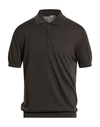 Crossley Man Sweater Charcoal Size 3xl Cotton In Brown