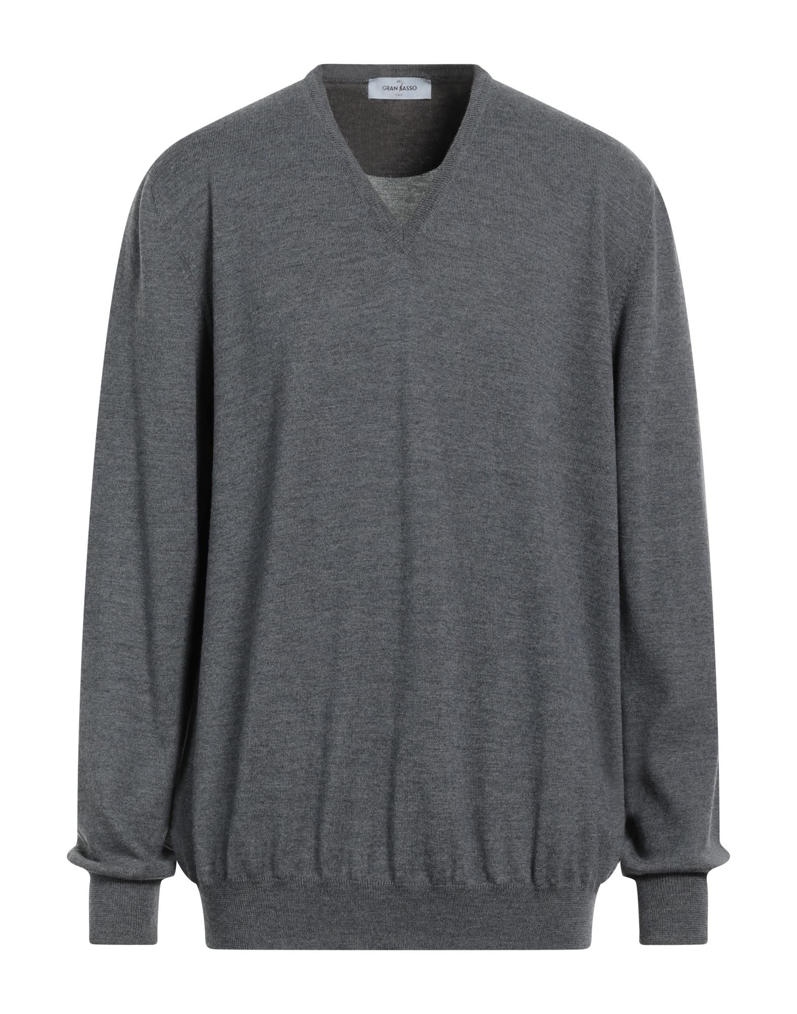 Shop Gran Sasso Man Sweater Grey Size 50 Virgin Wool