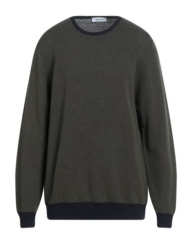 Shop Gran Sasso Man Sweater Military Green Size 36 Virgin Wool