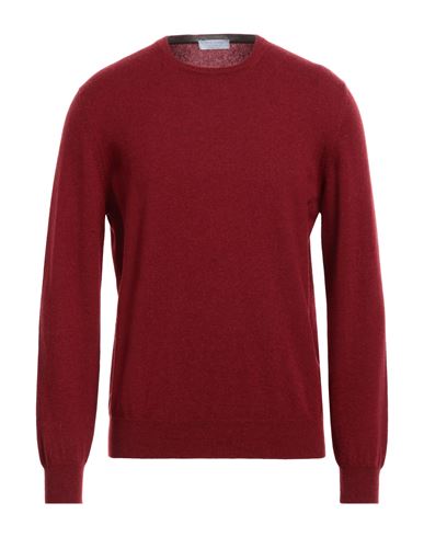 Shop Gran Sasso Man Sweater Burgundy Size 38 Cashmere In Red