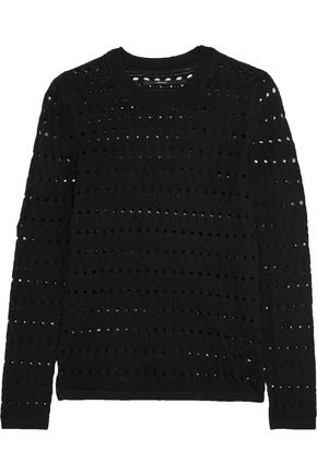 J BRAND Colony open-knit cotton and cashmere-blend sweater