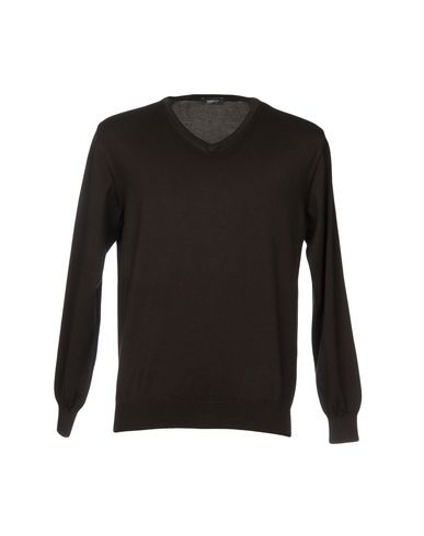 Rossopuro Man Sweater Dark Brown Size 3 Cotton