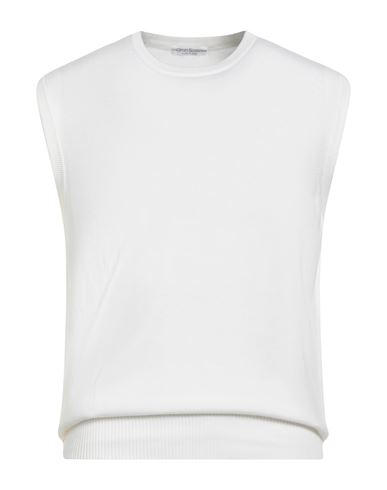Gran Sasso Man Sweater White Size 40 Cotton In White