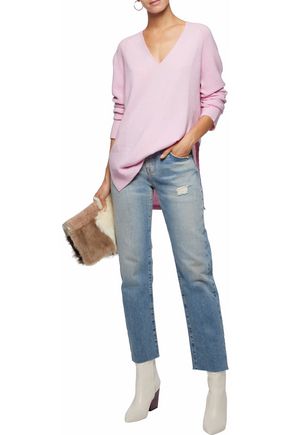 Duffy WOMAN WOOL AND CASHMERE-BLEND SWEATER PINK