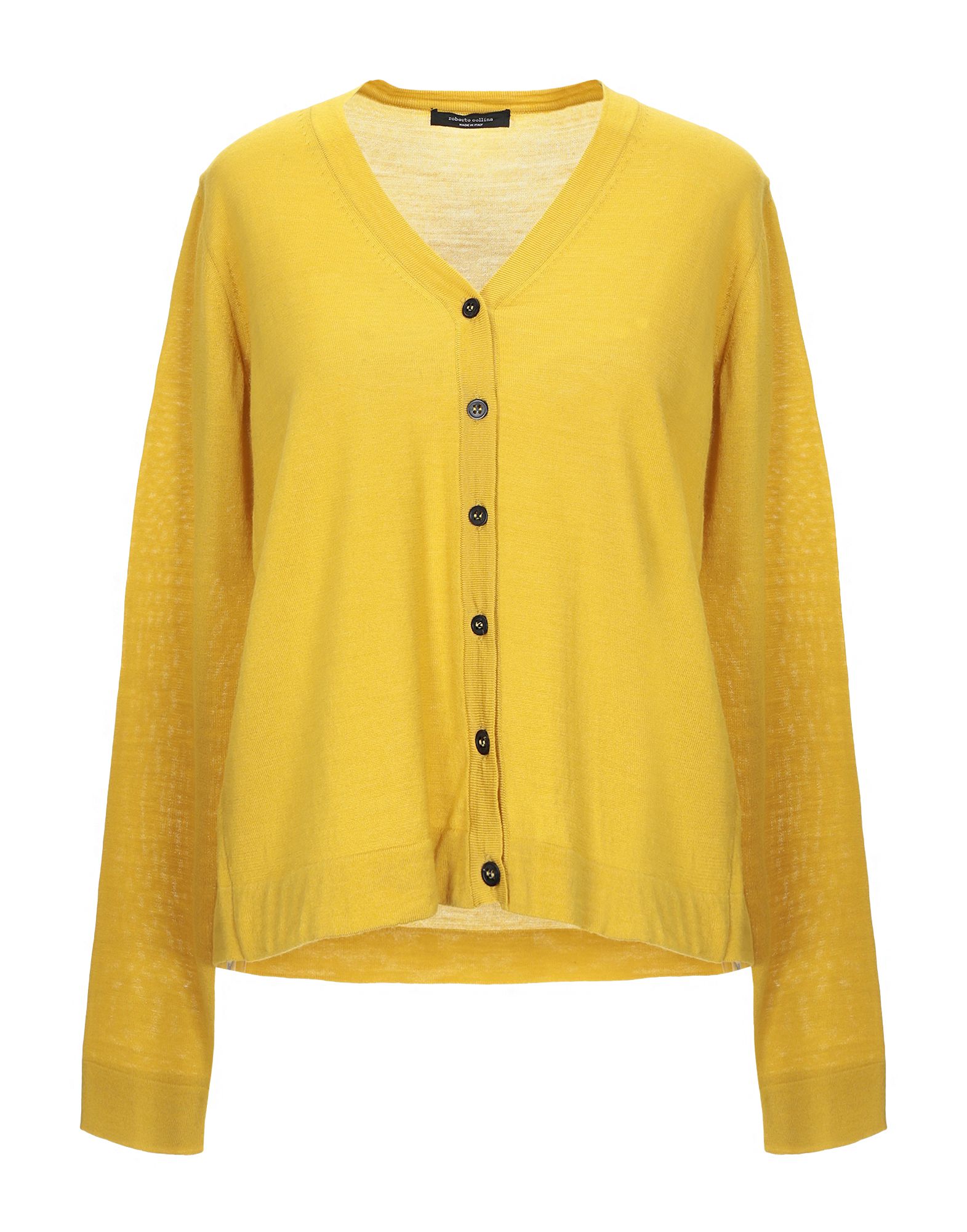 Roberto Collina Cardigans In Ocher