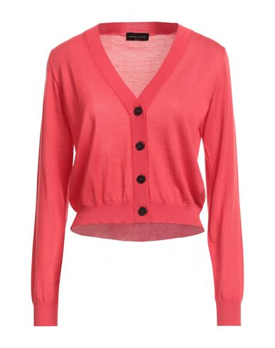 Roberto Collina Woman Cardigan Coral Size S Merino Wool In Red