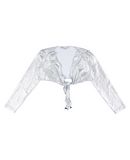 PATRIZIA PEPE M�dchen 3-8 jahre Wickelpullover Farbe Silber Gr��e 6