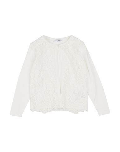 Dolce & Gabbana Babies'  Toddler Girl Cardigan White Size 7 Cotton, Viscose, Polyamide
