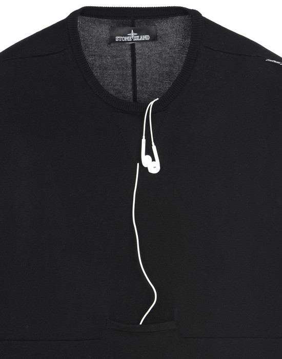 stone island jacket with earphones