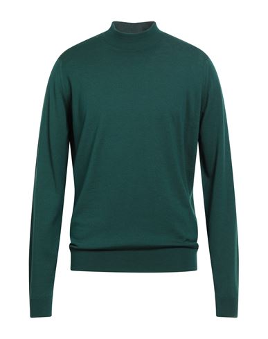 John Smedley Man Turtleneck Dark Green Size Xxl Merino Wool In Green