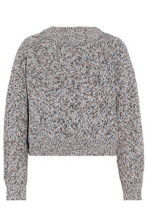 ALEXANDER WANG T WOMAN MARLED COTTON SWEATER MULTICOLOR,GB 7789028784109543