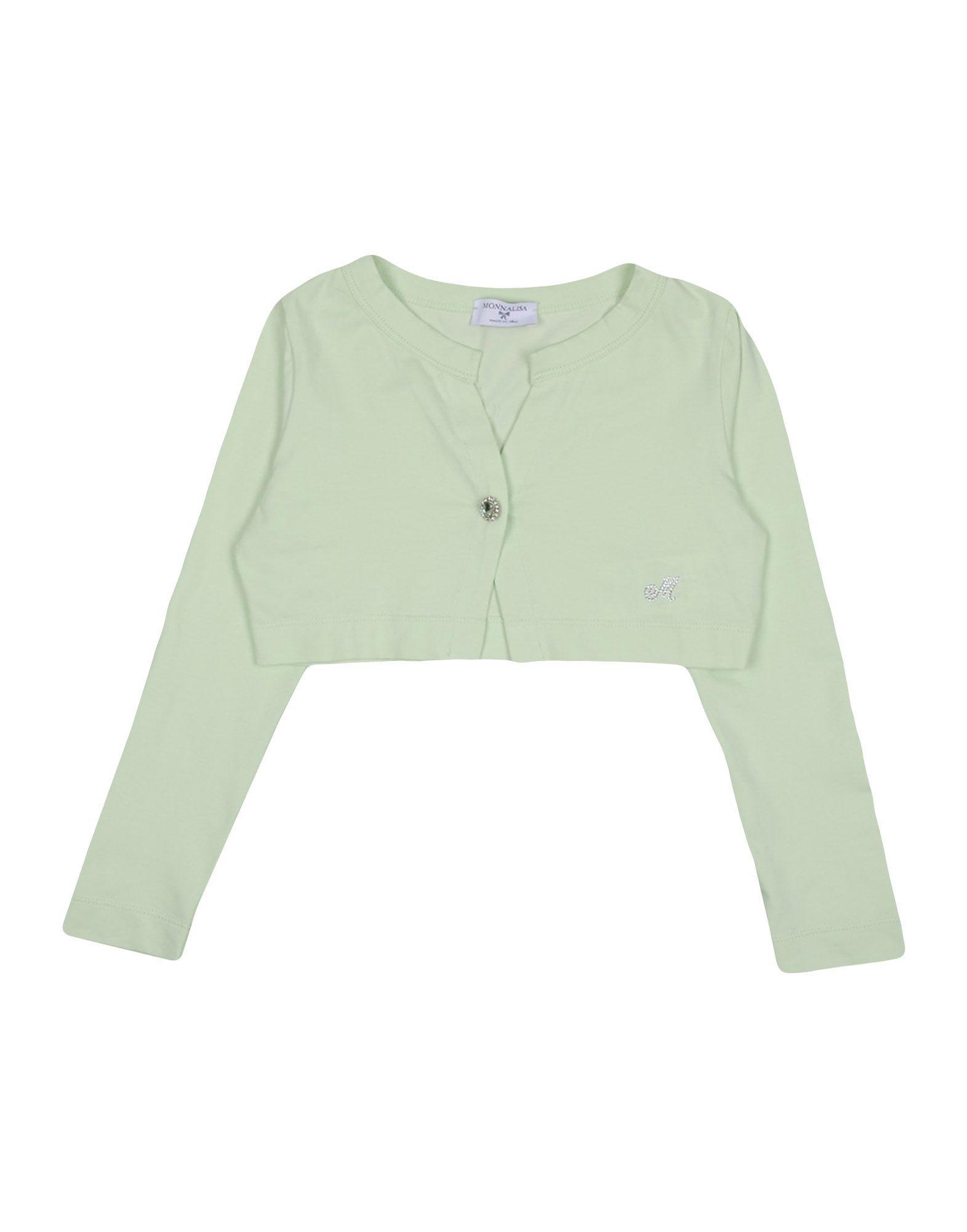 Monnalisa Kids' Wrap Cardigans In Light Green