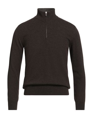 Moorer Man Sweater Dark Brown Size 44 Cashmere In Brown