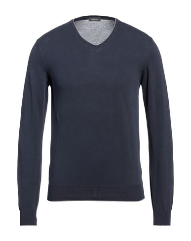 Rossopuro Man Sweater Midnight Blue Size 3 Cotton