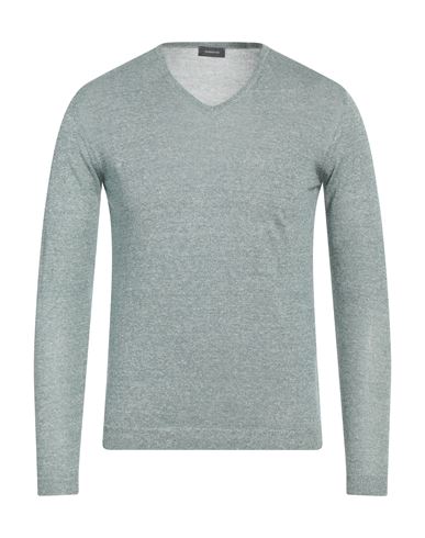 Rossopuro Man Sweater Green Size 3 Linen, Cotton
