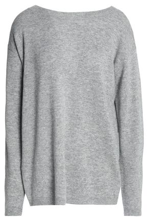 A.L.C A.L.C. WOMAN ROBINSON CUTOUT WOOL AND CASHMERE-BLEND SWEATER GRAY,3074457345619737742