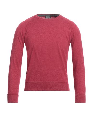Barba Napoli Man Sweater Garnet Size 36 Cashmere In Red