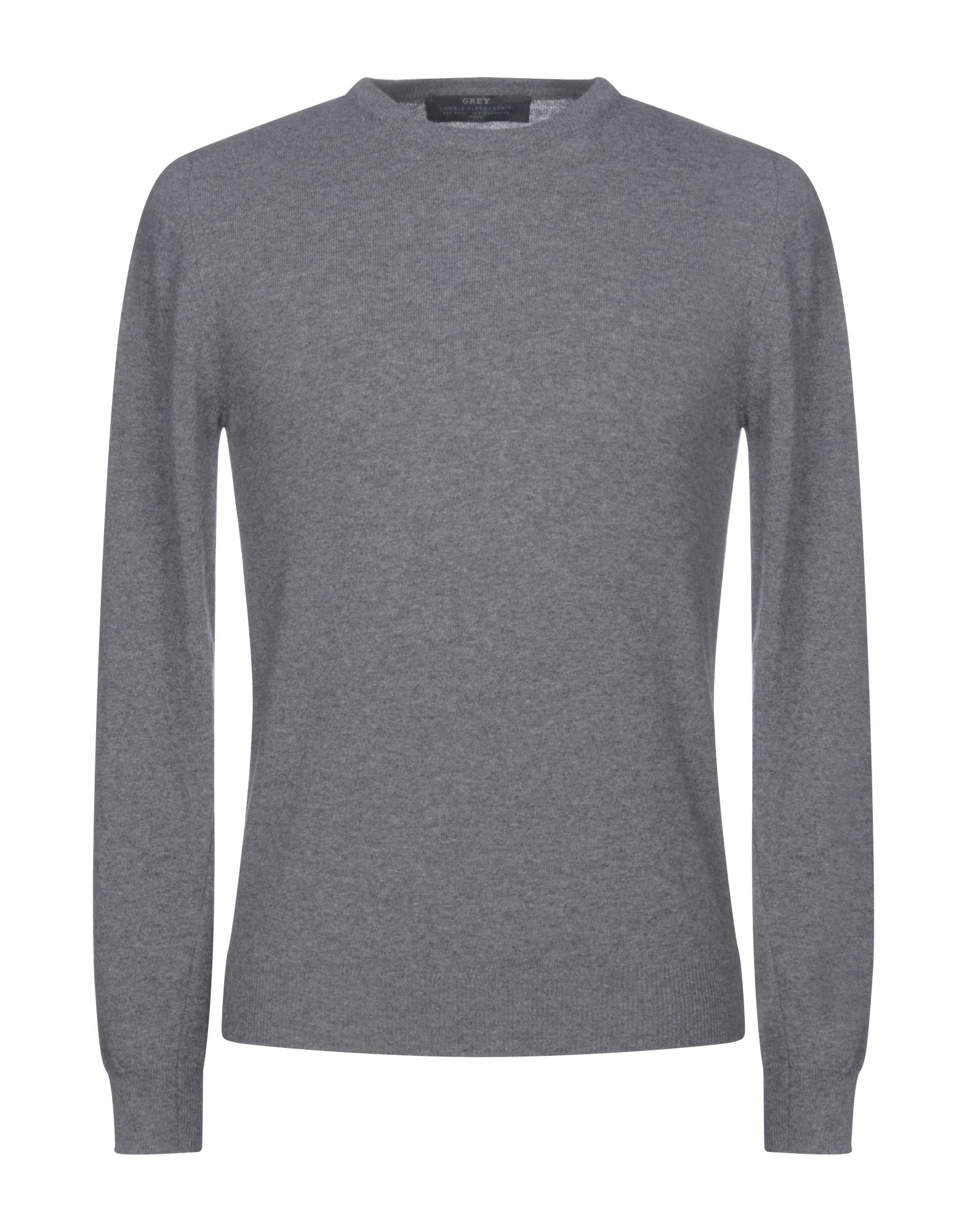 DANIELE ALESSANDRINI GREY DANIELE ALESSANDRINI MAN SWEATER GREY SIZE 36 WOOL, CASHMERE,39853634FF 2