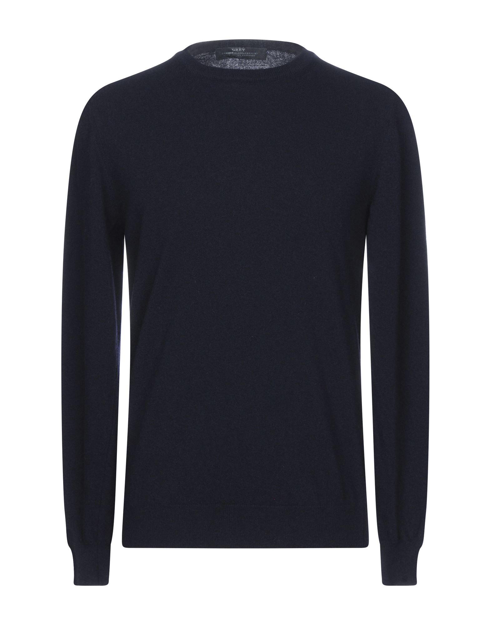 DANIELE ALESSANDRINI GREY DANIELE ALESSANDRINI MAN SWEATER MIDNIGHT BLUE SIZE 44 WOOL, CASHMERE,39853634NU 2