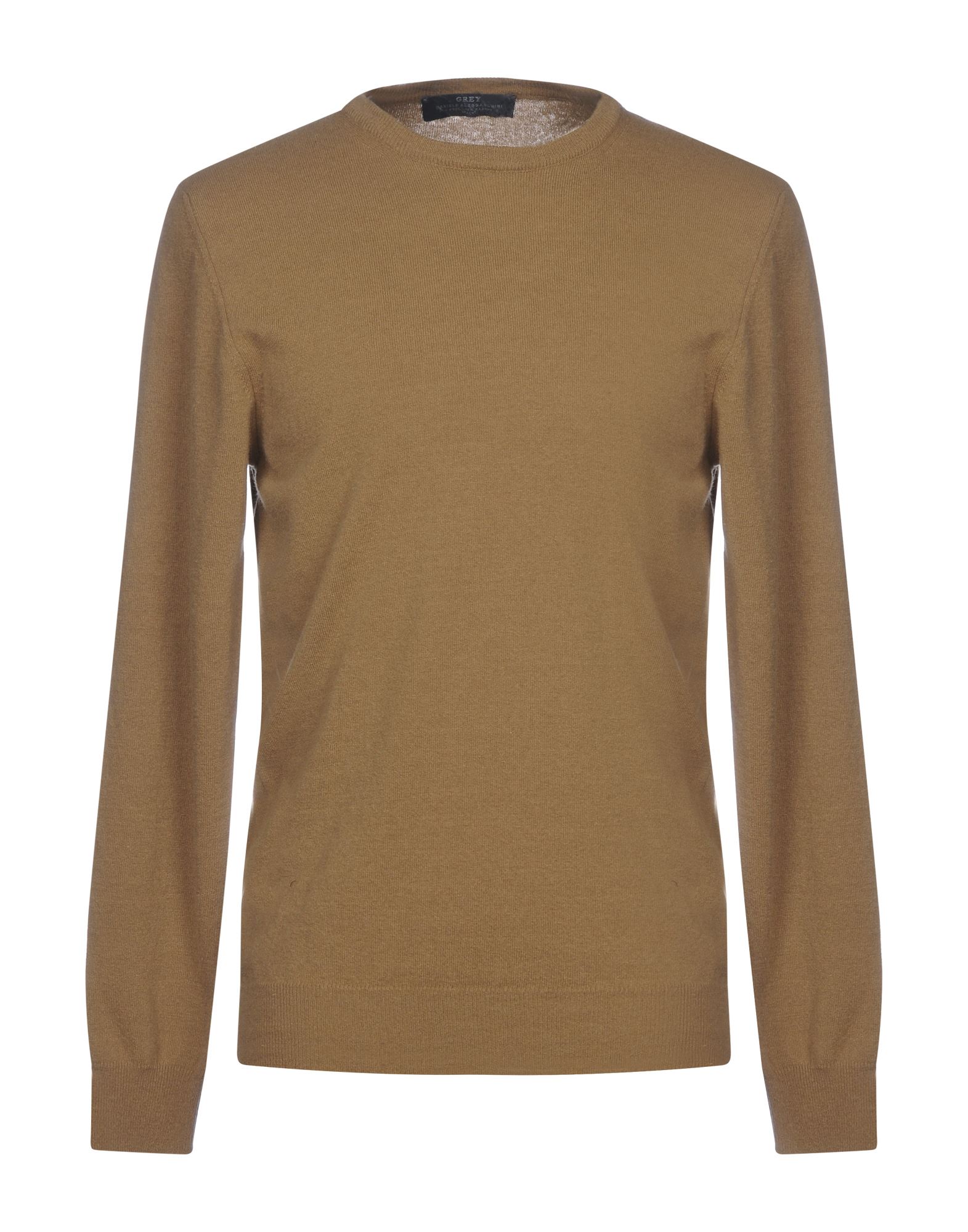 DANIELE ALESSANDRINI GREY DANIELE ALESSANDRINI MAN SWEATER CAMEL SIZE 40 WOOL, CASHMERE,39853634VM 3