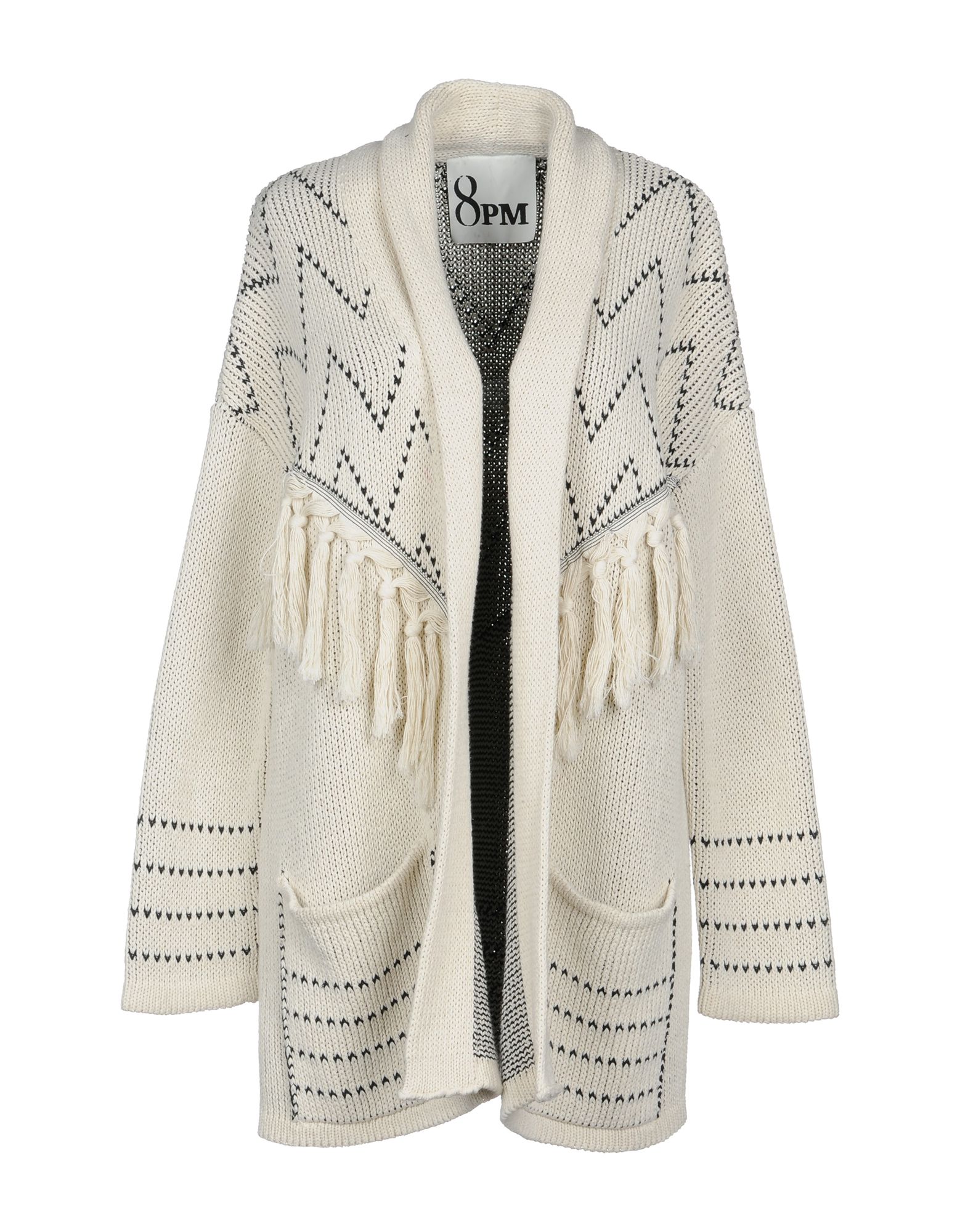 8pm Cardigan In Ivory