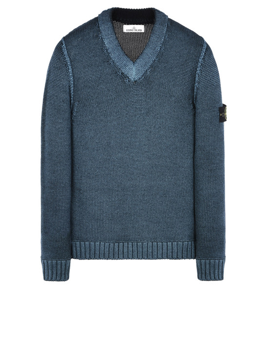 39862044wb - KNITWEAR STONE ISLAND Sweater 592A8 FAST DYE + AIR BRUSH STONE ISLAND - 0