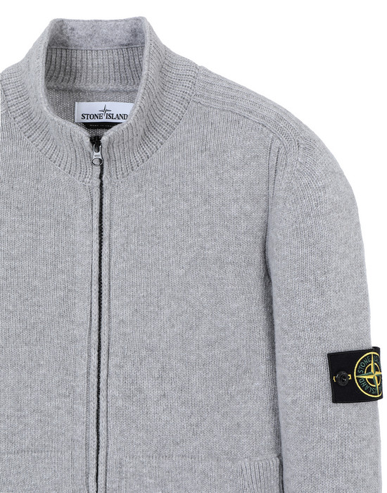 Stone island 2025 cardigan grey