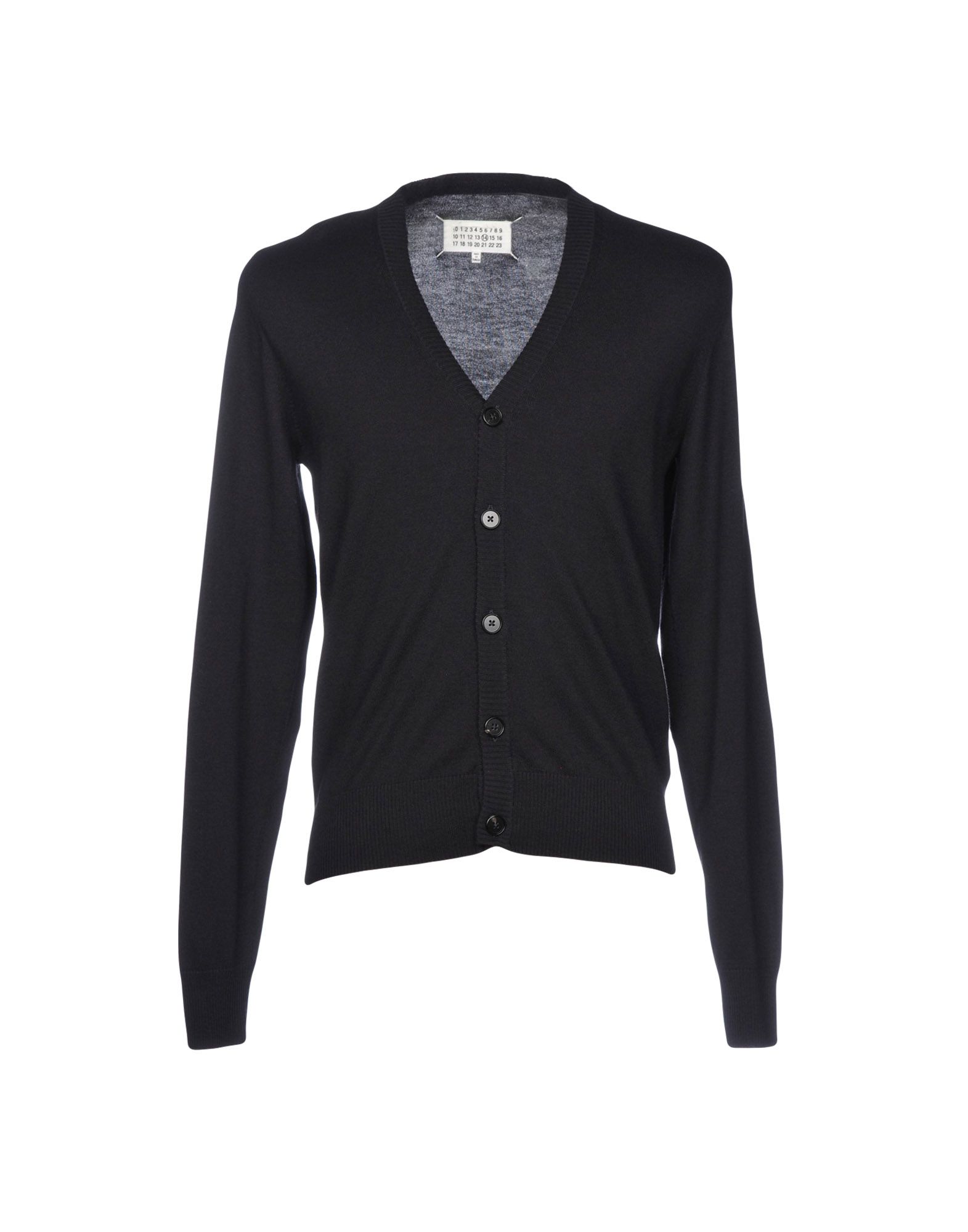 MAISON MARGIELA MAISON MARGIELA MAN CARDIGAN MIDNIGHT BLUE SIZE L COTTON, WOOL, CALFSKIN,39862090GC 6