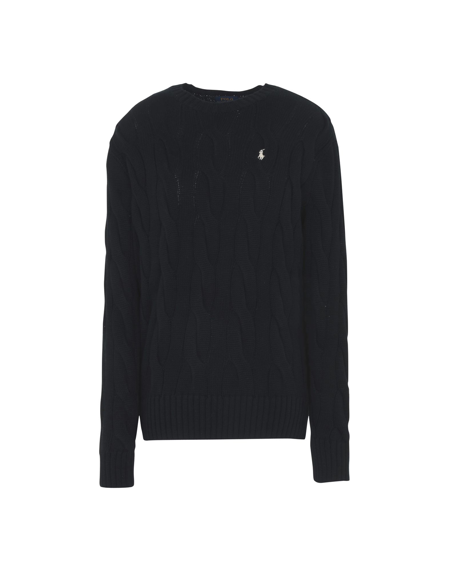 《送料無料》POLO RALPH LAUREN レディース プルオーバー ブラック XS コットン 100% Boxy Cable Cotton Sweater
