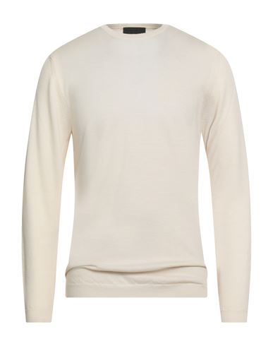 Lucques Man Sweater Beige Size 42 Merino Wool In Neutral