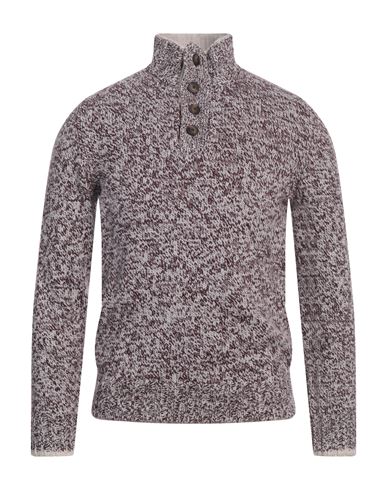 La Fileria Man Turtleneck Burgundy Size 48 Virgin Wool